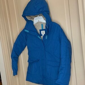 Lands' End Vibrant Blue Kids Puffer Jacket 7/8